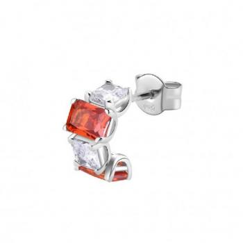 Boucles d'oreilles en argent avec éclat orange FVO08
