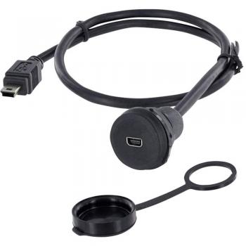 Encitech Mini USB Chassisbuchse Typ AB