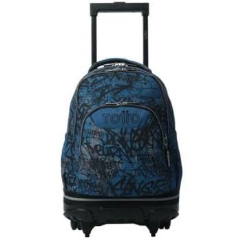 Mochila Tiza Grafily Azul Desmontable Totto