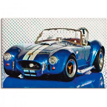 Artland Wandbild »Shelby Cobra blau«, Auto, (1 St.), als Premium Leinwand, in verschiedenen Abmessungen
