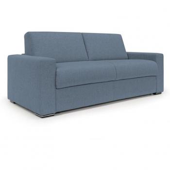 Nixon Schlafsofa 140x197 cm in Blau mit 20 cm wasserfester Matratze