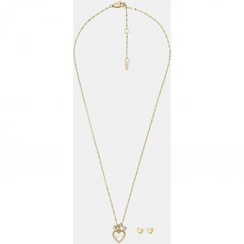Set de Joyería Fossil I Heart You con Pendientes y Collar