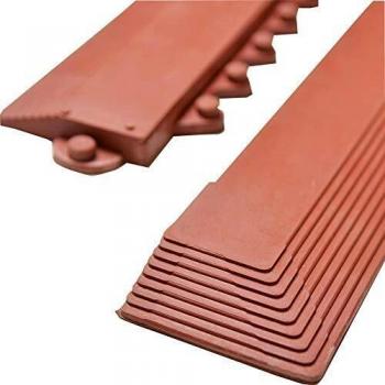 Profilo di gomma rosso 990X75mm per protezione pavimento