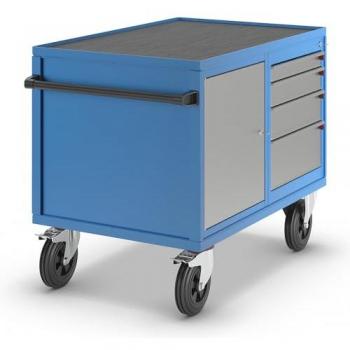 EUROKRAFT Pro Max‑Load 500 kg Assembly Trolley (White)