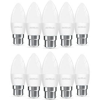 Bayonet Lights Bulb 40W Incandescent Equivalent, Warm White 2700K, 400lm, 5W