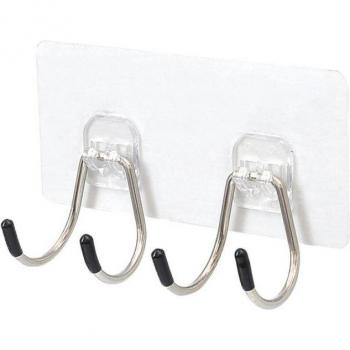Strong Adhesive Wall Hooks with Double Suction Cups