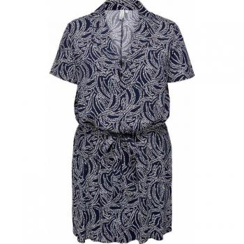 Damen Kleid mit Kordelzug und Knöpfen in Größe 42