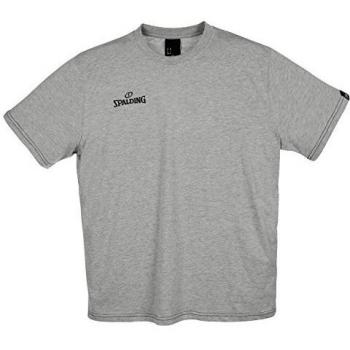 Spalding Herren Team II Classic T-Shirt Grau Melange Größe 164