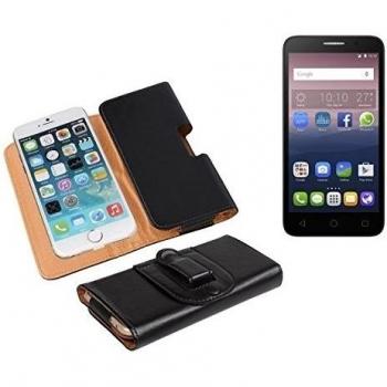 Funda de protección para Alcatel One Touch Pop 3, imitación de cuero