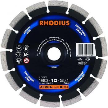 Lama d’Acciaio Inox Rhodius 180 mm