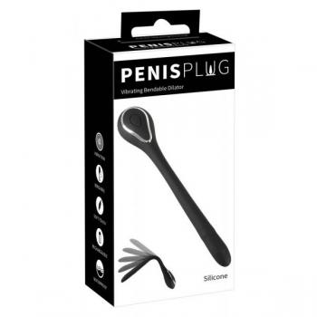 Vibrating Bendable Dilator für Penis mit 10 Vibrationsmodi, wasserdicht
