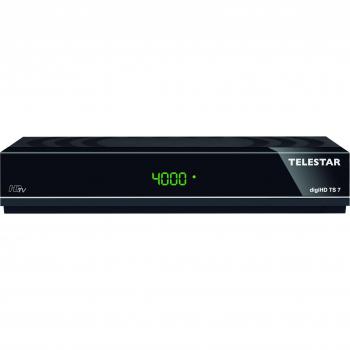 Telestar 5310492 digiHD TS 7 – PVR‑Fähiger Satelliten-Receiver (Schwarz) – HDMI/USB/SCART/LAN/Audiooptik