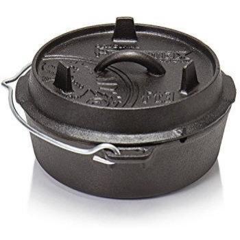 Petromax 6 L Cast Iron Dutch Oven with Built‑In Legs