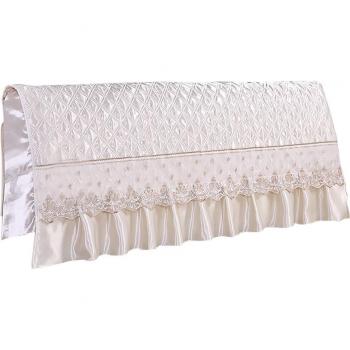 European Style Bed Headboard Slipcover Beige