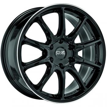 Cerchio OZ Racing Hyper XT HLT 9x20 6x139.7 ET 45 Nero Lucido con Bordo Diamante