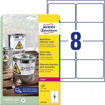 Avery Zweckform 160 Labels 67.7 x 99.1 mm