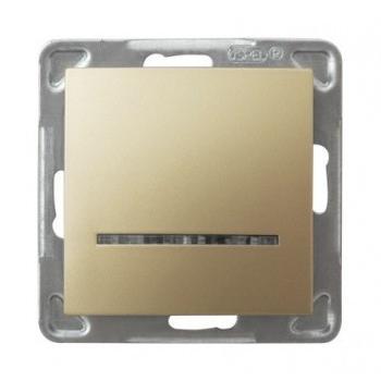 Ospel ŁP-1YS/m/28 Taster-Schalter Gold