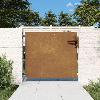 Durable VidaXL Outdoor Corten Steel Gate 85x75 cm