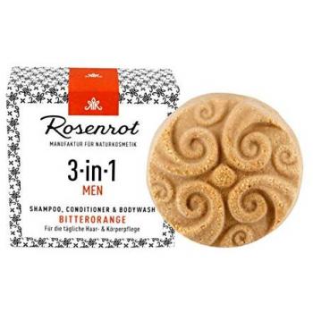 Shampoo Solido 3in1 all'Arancia Amara per Uomini