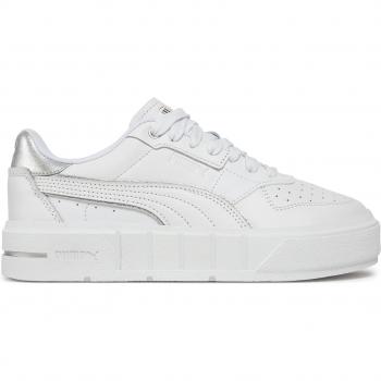 Puma Cali Court Metallic Donna 38.5 Bianco Argento