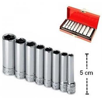 Kit de 9 clés à bougie 1/4 5-13mm en Chrome Vanadium