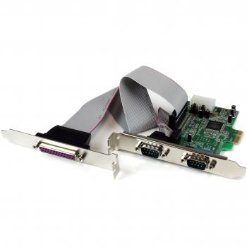 StarTech 2S1P Serial/Parallel PCI‑Express RS‑232 Card – 16550 UART, DB9