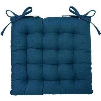 Cuscino per sedia con fibbie blu 38x38 cm