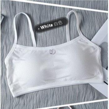 Bralette a rayas para chica adolescente color caramelo