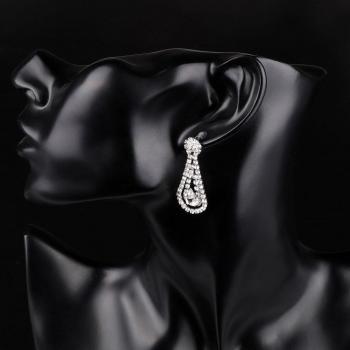 Classic Clear Crystal Earrings for Women