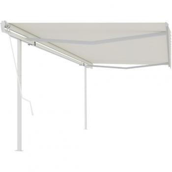 VidaXL Markise mit Aluminiumgestell 5x3,5 m Creme