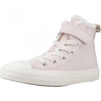 Zapatillas Converse Chuck Taylor All Star de Cuero y Sherpa para Niña, Fácil de Poner, Talla 28.5