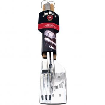 Jim Beam 700530 BBQ Essentials Pack – Spatula, Tongs, Fork