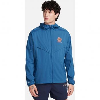 Nike Windrunner Giacca da Running Blu Arancio