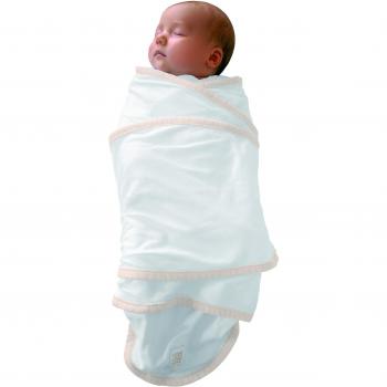 Beaba Puck‑Decke für Neugeborene Weiß/Beige