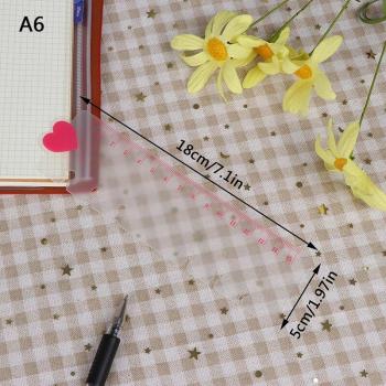 Loose‑Leaf A5 A6 PVC Ruler Notebook
