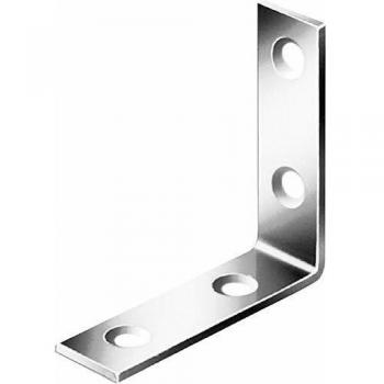 VORMANN Bauelement – Stuhlwinkel 80 × 80 × 18 mm (verzinkter Stahl)