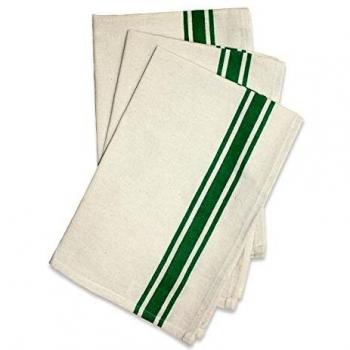 Stitch 'Em Up Forest Green Towel Set – 18x28, Pack of Three