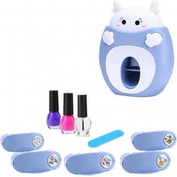 Juego de uñas para niñas con esmalte seguro