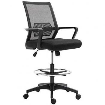 Vinsetto 64 × 59 cm Netz-Bürostuhl – höhenregulierbar, 104‑124 cm Rückenlehne
