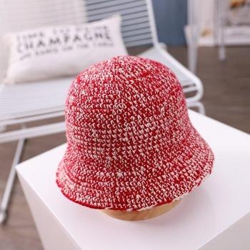 Warm Knit Bucket Hat for Girls