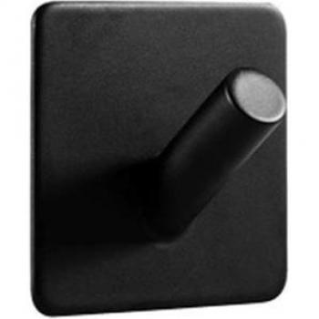 Crochet Noir en Acier Inoxydable – Accrocheur Mural Multipurpose