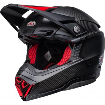 BELL Moto-10 Spherical Crosshelm Schwarz-Rot 2XL