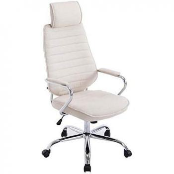Rako Office Chair Beige Metallo & Tessuto