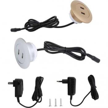 Enchufe USB 2.0 Dual – Solución de Carga para Muebles Electrónicos