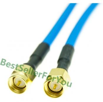 SMA-Stecker‑Verbindungsglück: RG402 Blau, Gerade, RF Koaxial, Zopf‑Halbstarre
