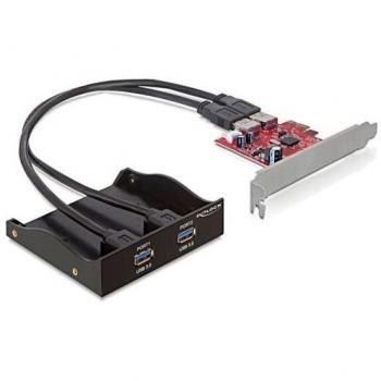 Panneau USB 3.0 2 ports PCIe Delock