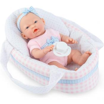 Marina & Pau Mini Doll with Cradle (Pink)