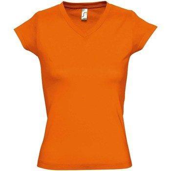 SOLs Moon V-Ausschnitt T-Shirt für Damen (Orange) 3XL