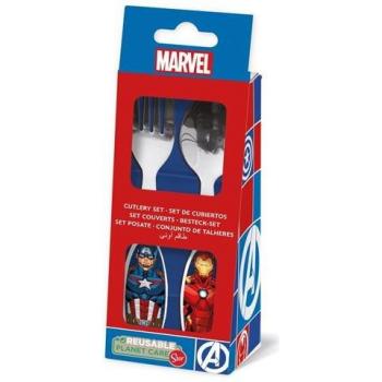 Marvel Avengers: Kit di Posate da Tavola per Bambini – Captain America & Iron Man