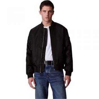 Nero Bomber a Manica Lunga CK